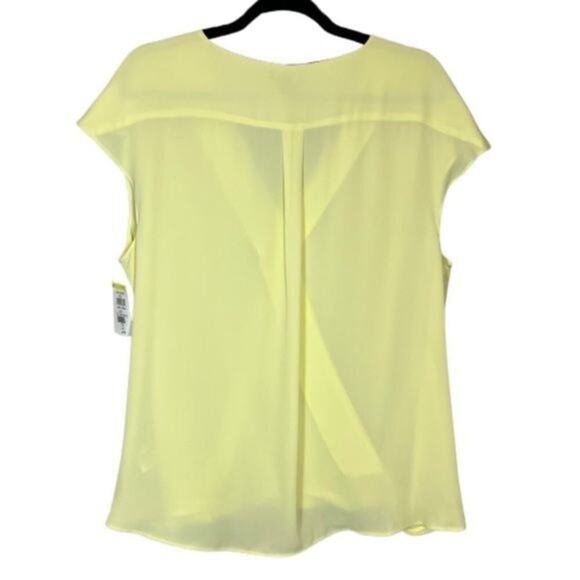 Halogen V-Neck Wrap Blouse, Yellow, L - Picture 3 of 7